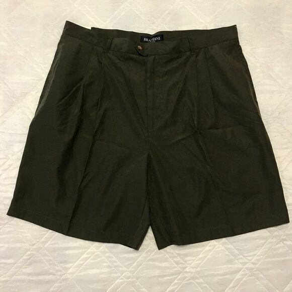 Brandini green‎ microfiber shorts waist 40 nwt - Picture 1 of 6